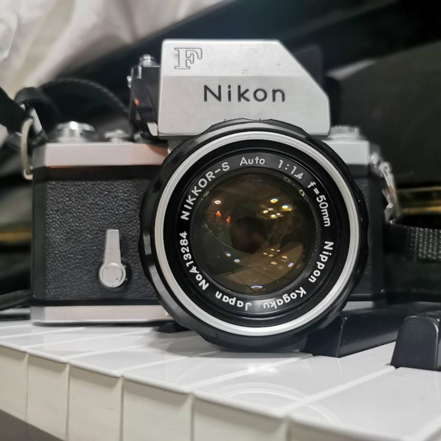 กล้องฟิล์ม Nikon F เลนส์ 50mm F1.4ขายยกชุดไม่แย